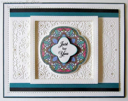 Creative Expressions Stamps To Die For Lesley's Kaleidoscope Pre Cut Stamp