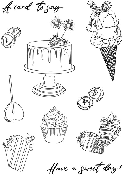 Creative Expressions Designer Boutique Sweet Day 6 in x 8 in Stamp Set