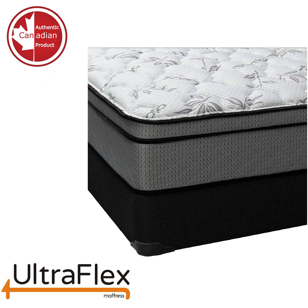UltraFlex® DYNASTY- Firm Orthopedic Spinal Care, Posture Support, Pressure Relief & Cooler Sleep, Natural Heavy-Duty and High-Density Foam, Eco-Friendly Mattress (Made in Canada) With Water Proof Mattress Protector