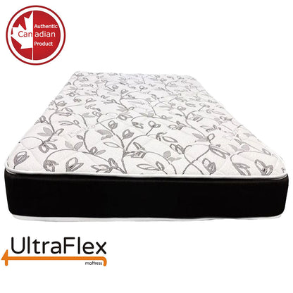 UltraFlex® ZENITH- High-Density Pressure Relief Soy Foam, Temperature Regulating Cooling Gel, Spinal Care, Orthopedic Mattress With Posture Support (Made in Canada)- With WaterProof Mattress Protector