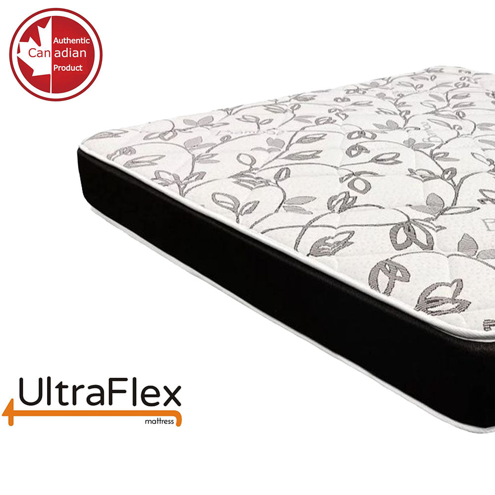 UltraFlex® ZENITH- High-Density Pressure Relief Soy Foam, Temperature Regulating Cooling Gel, Spinal Care, Orthopedic Mattress With Posture Support (Made in Canada)- With WaterProof Mattress Protector