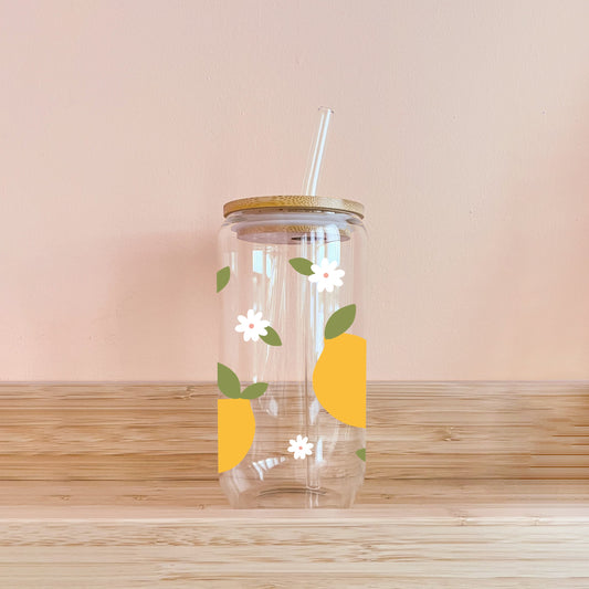Boho-Glas – Zitronen