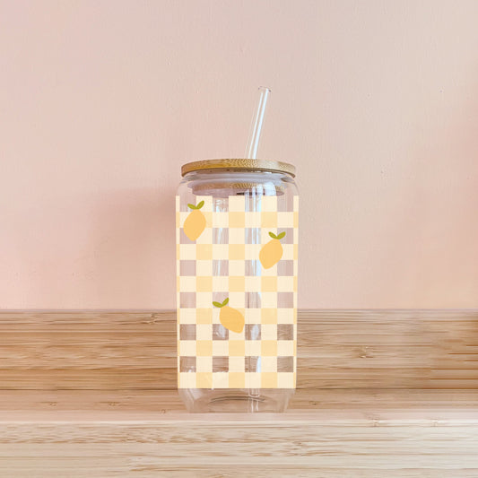 Verre - Gingham-Zitronen