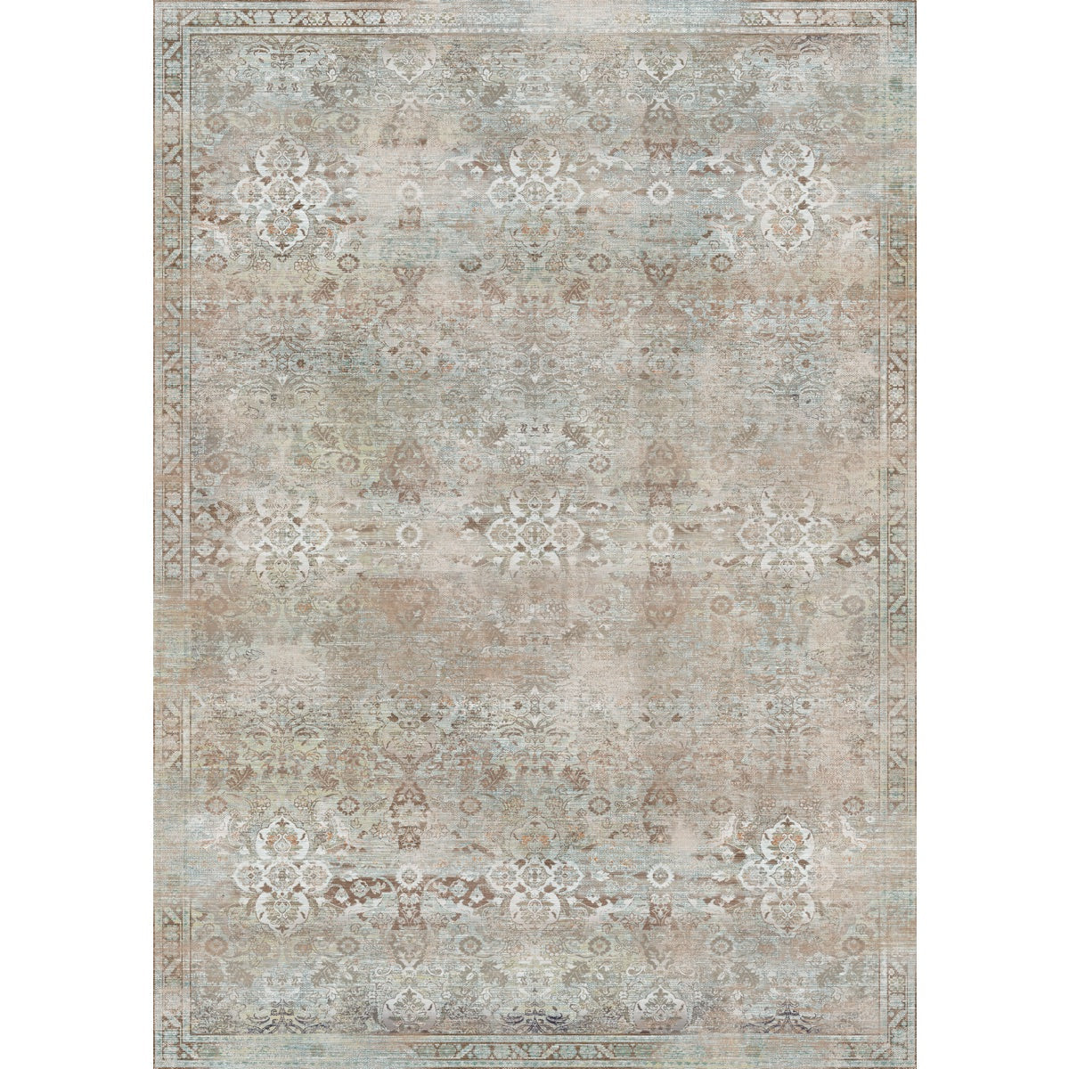 Teppich Kissara Beige Blau
