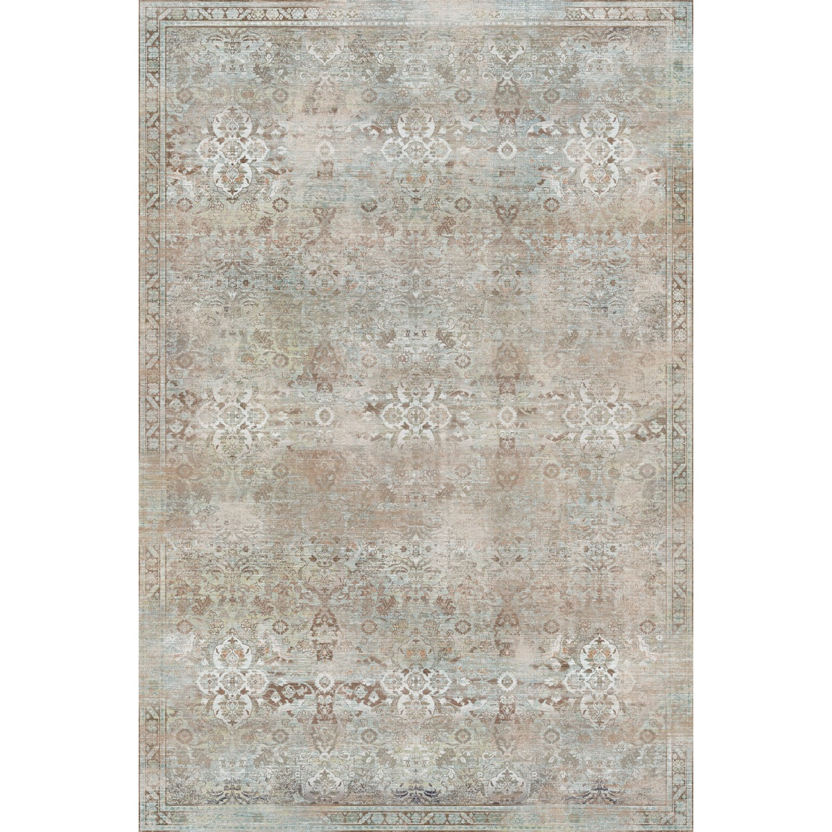 Teppich Kissara Beige Blau