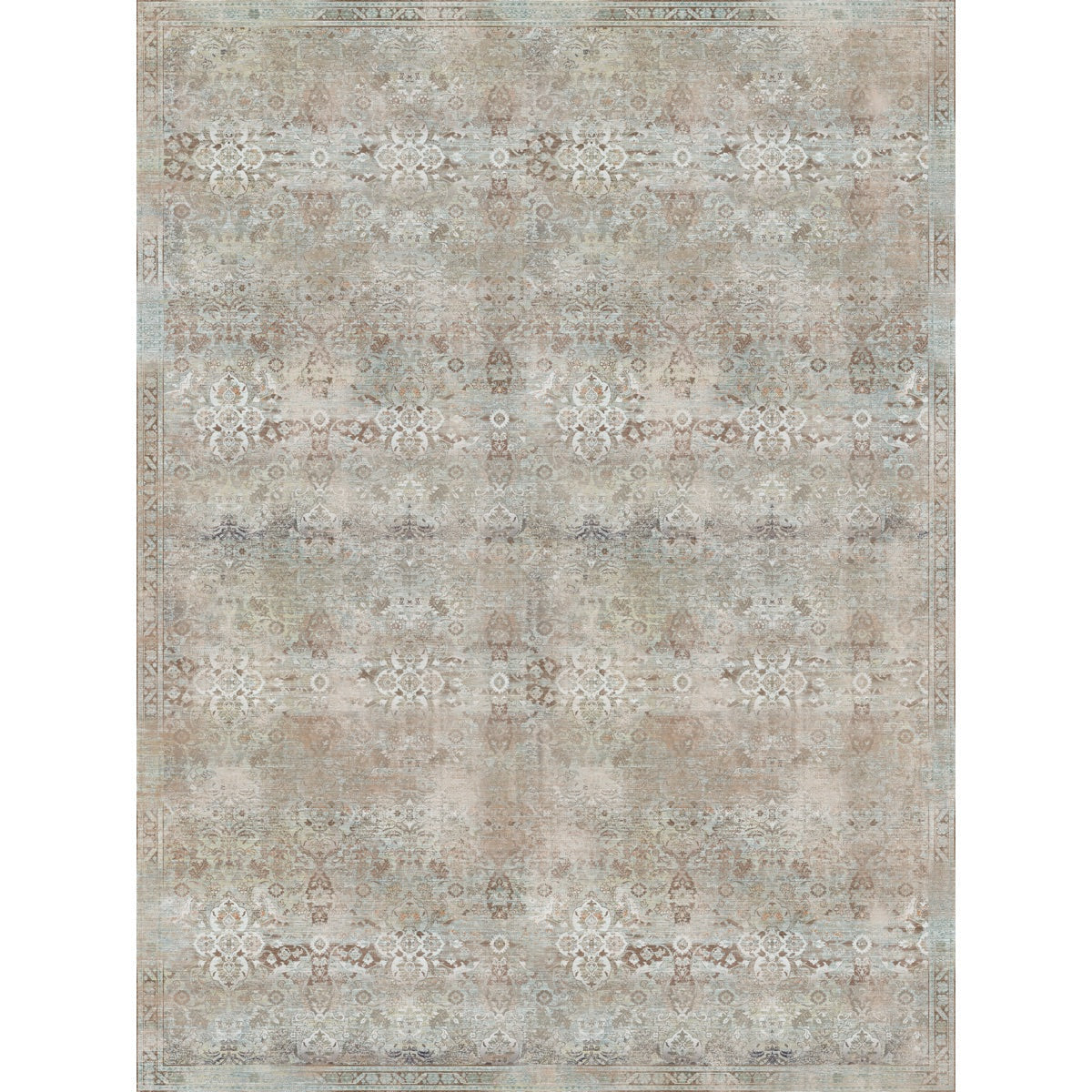 Teppich Kissara Beige Blau