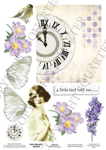 3Quarter Designs Wings Mini Project Sheet