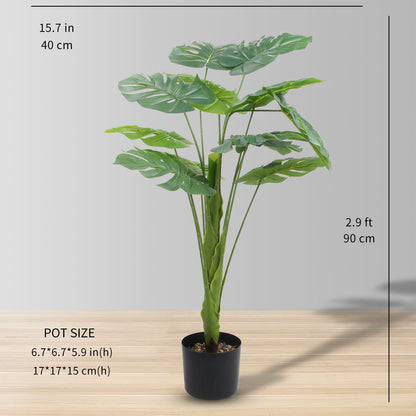 KOFI KÜNSTLICHE MONSTERA TOPFPFLANANZE 90 CM