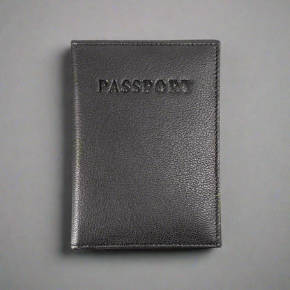 Leather Passport Cover with Card Holder