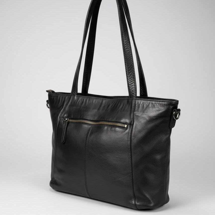 MET Leather Handbag for Women.Tote with Dual Handles