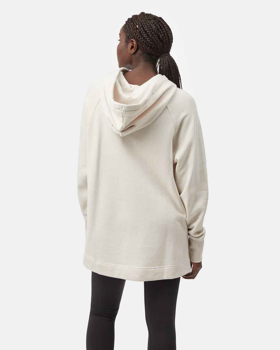 Treefleece Slit Hem Oversized Hoodie
