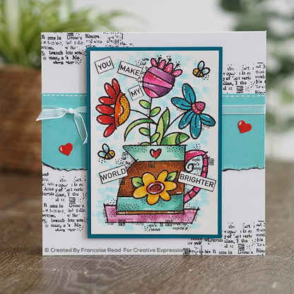 Woodware Clear Singles Additions 4 in x 6 in Stamp
