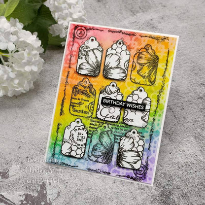 Woodware Francoise Read Fancy Tags & Buttons Craft Die