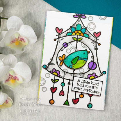 Woodware Clear Singles Wire Birdhouse 4 in x 6 in Stamp