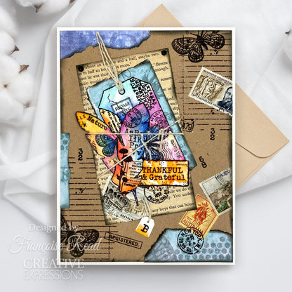 Woodware Clear Singles Tag Collection 6 in x 8 in Stamp