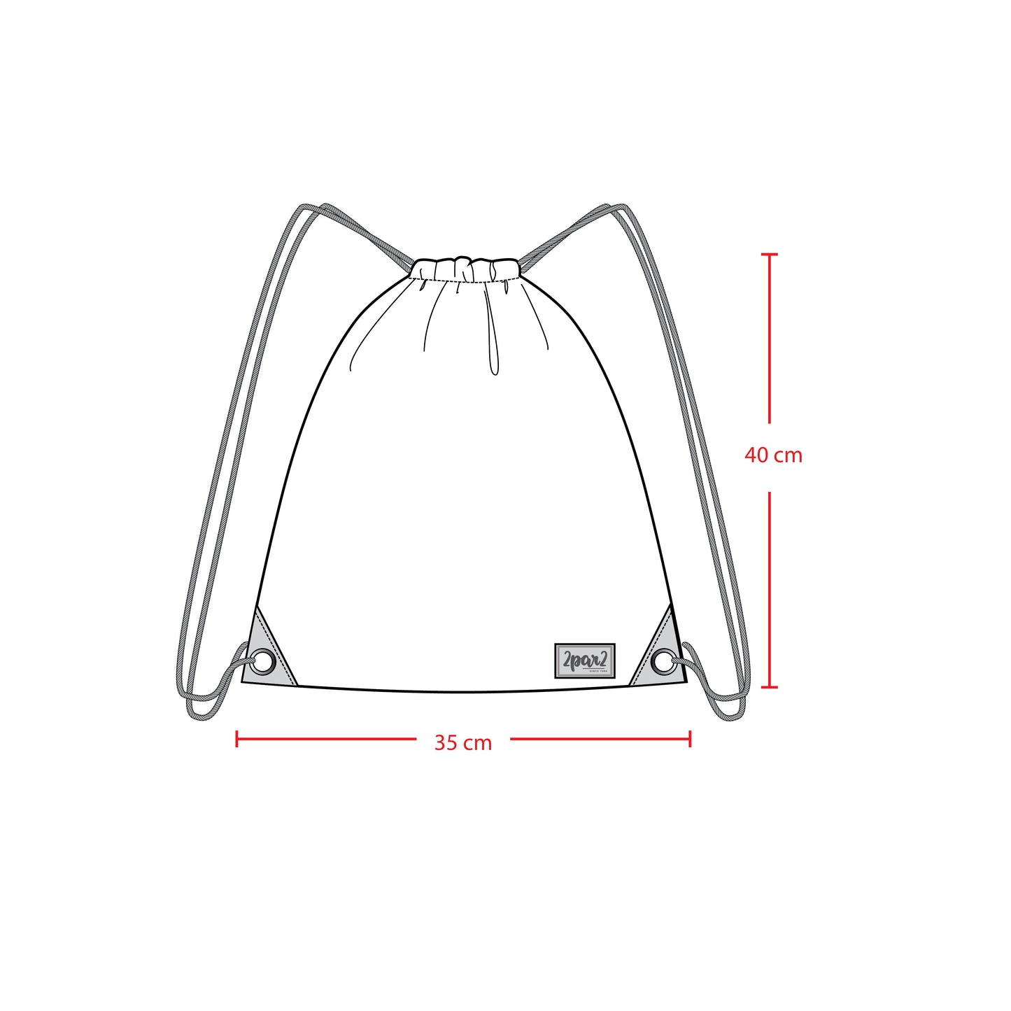 Drawstring Bag Black Printed Controller