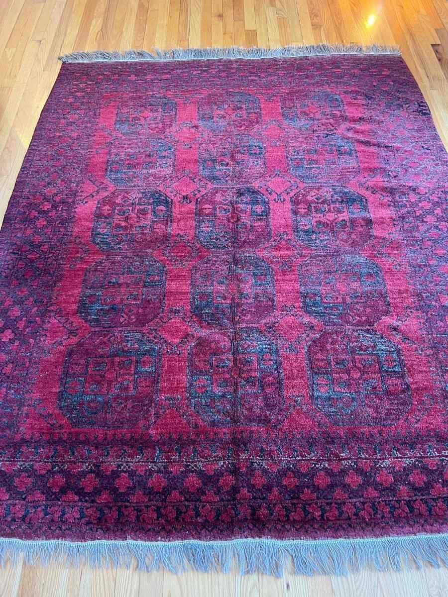 Afghan Turkmen Rug | 7' 1" x 5' 9"
