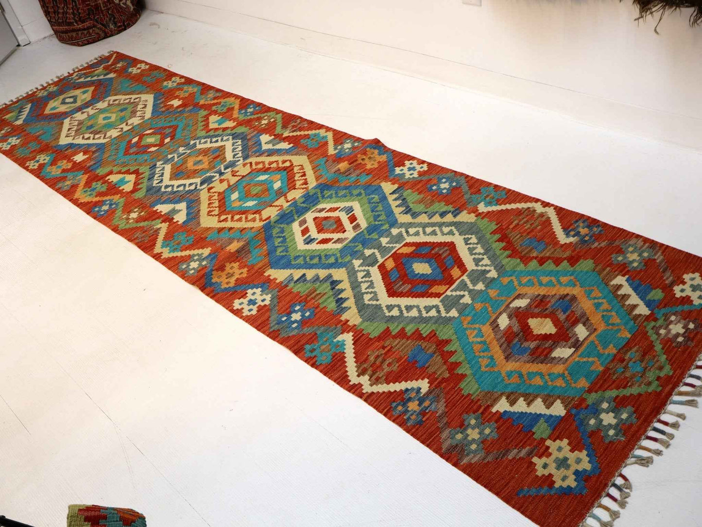Afghan Maimana Kilim Rug | 2' 9" x 10' 2"