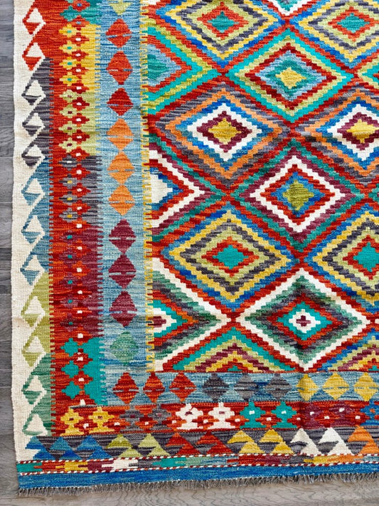 Afghan Maimana Kelim Teppich | 155 x 196 cm