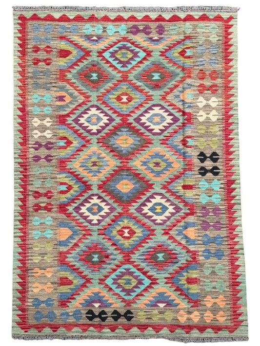 Afghan Maimana Kilim Rug | 5' 10" x 8' 5"