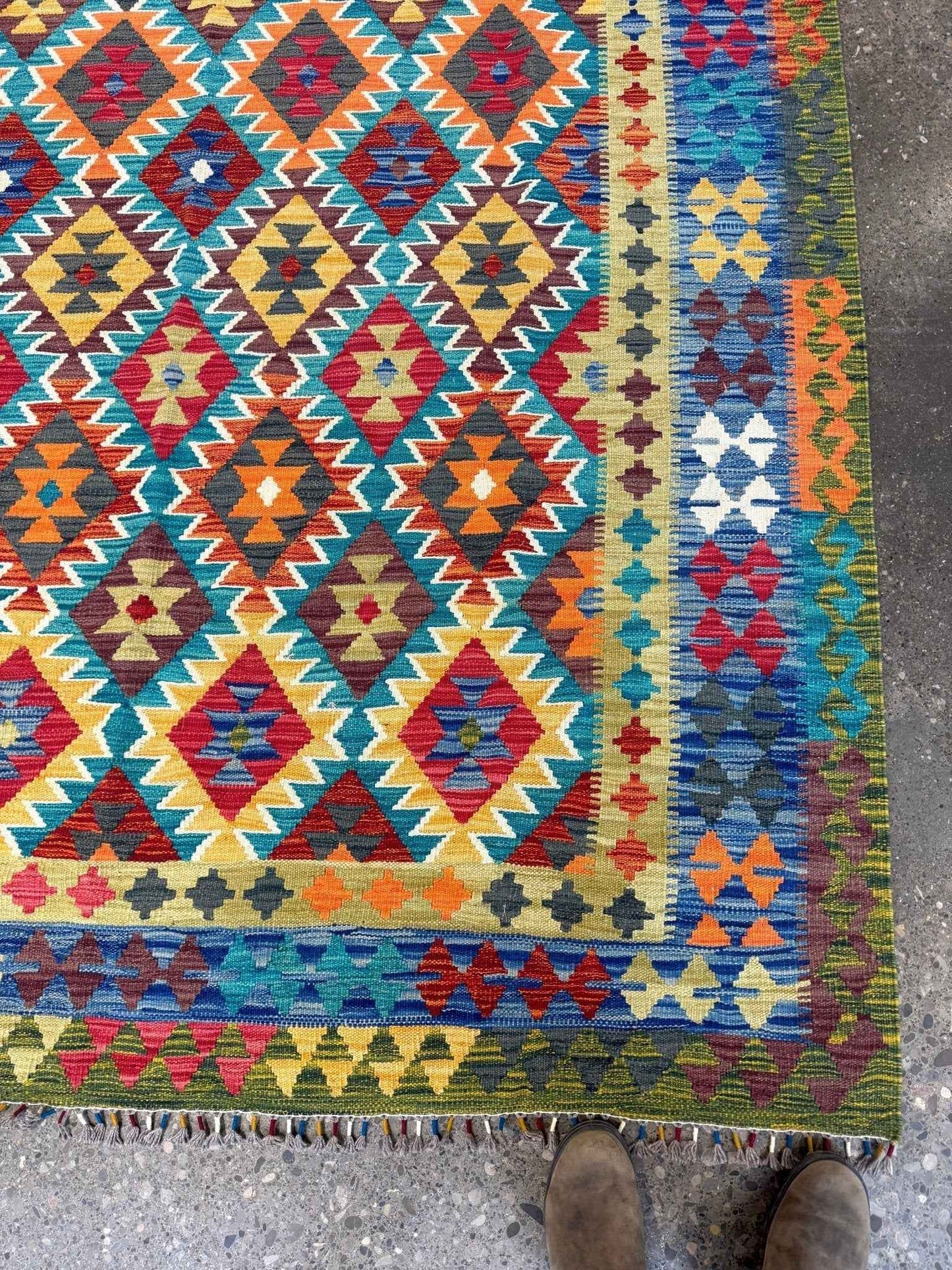 Afghan Maimana Kilim Rug | 6' 10" x 9' 11"