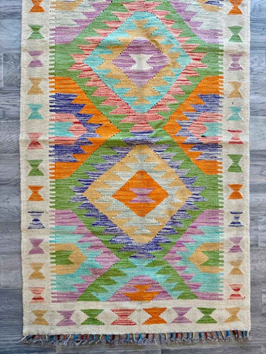 Afghan Maimana Kilim Runner | 2' 10" x 9' 10"