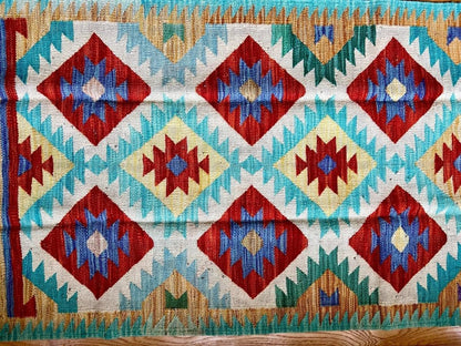 Afghan Maymana Kilim Runner | 8' 2" x 2' 9"