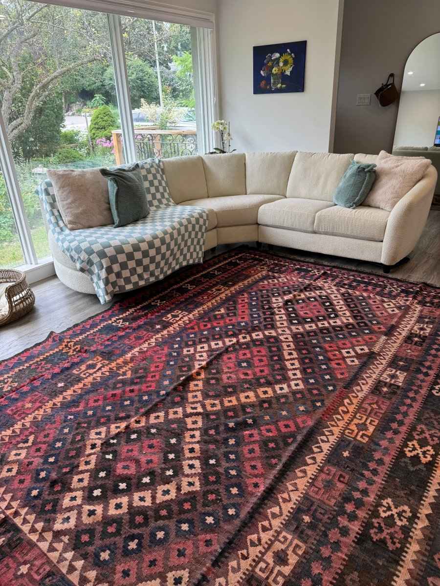 Afghan Uzbek Kilim Rug | 7' 10" x 10' 6"