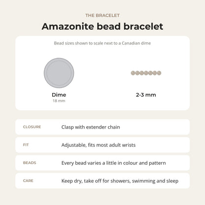 Amazonite Bracelet - 2-3mm