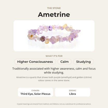 Ametrine Chip Bracelet