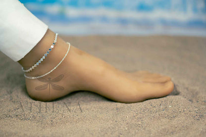 Layering Disc Chain Anklet