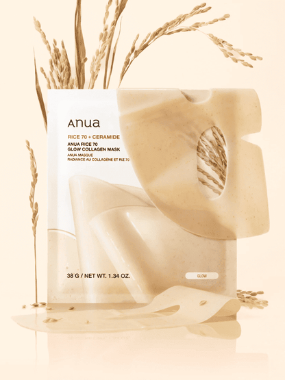 Anua Rice 70 Glow Collagen Mask 38g