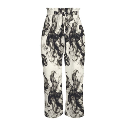 Smokey Strappy Wide Leg Pants with Pockets