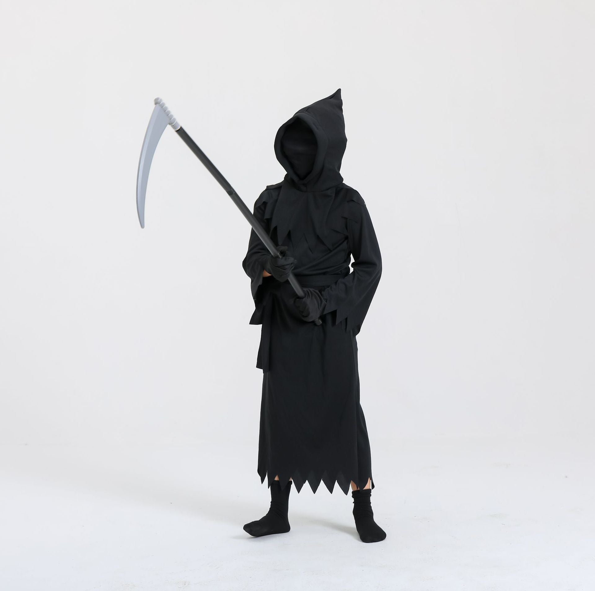 Children's Grim Reaper Halloween Costume – Hooded Cosplay Outfit for Boys & Girls