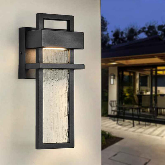 Modern Minimalist Outdoor LED Wall Light – Waterproof Aluminum Balcony & Patio Sconce with Sensor Options