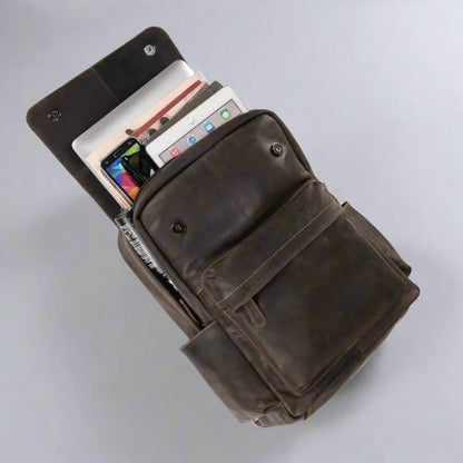 Greenwood Leather Vintage Laptop Backpack