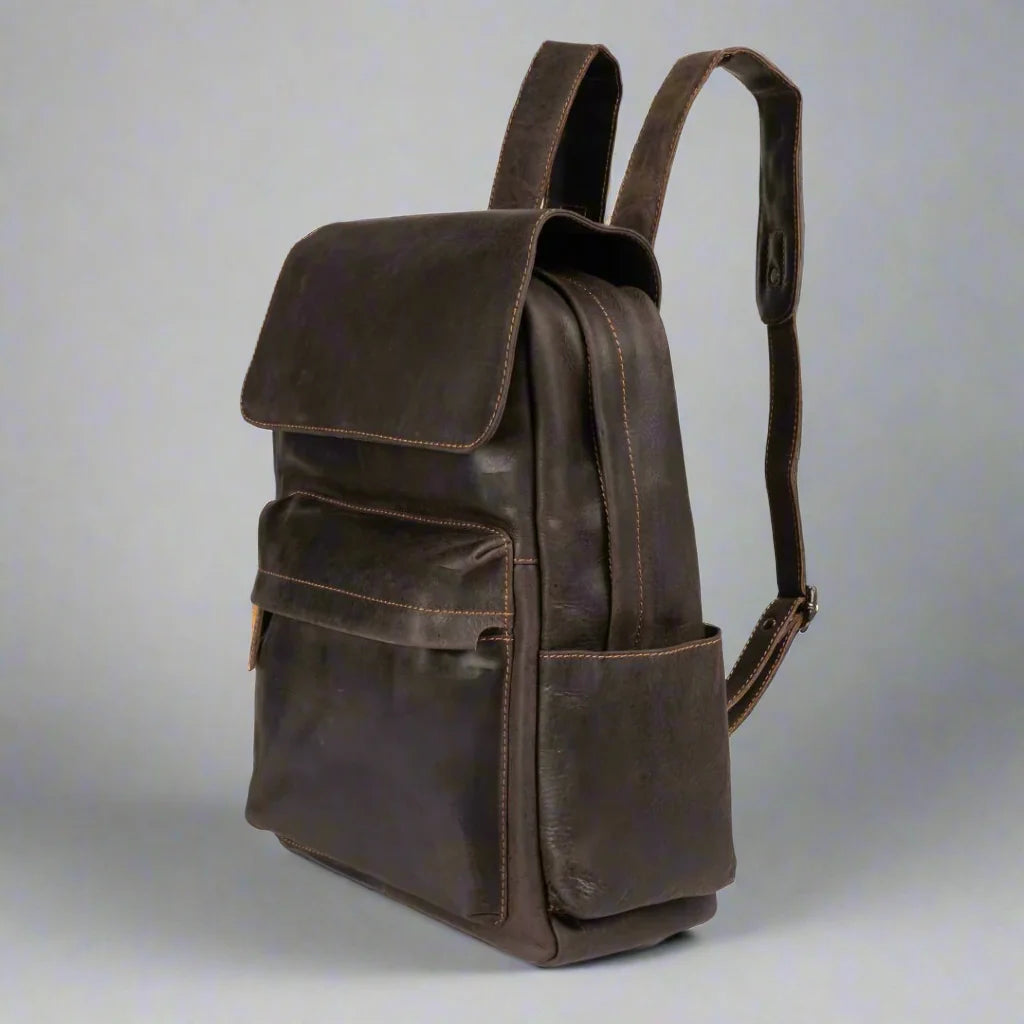 Greenwood Leather Vintage Laptop Backpack