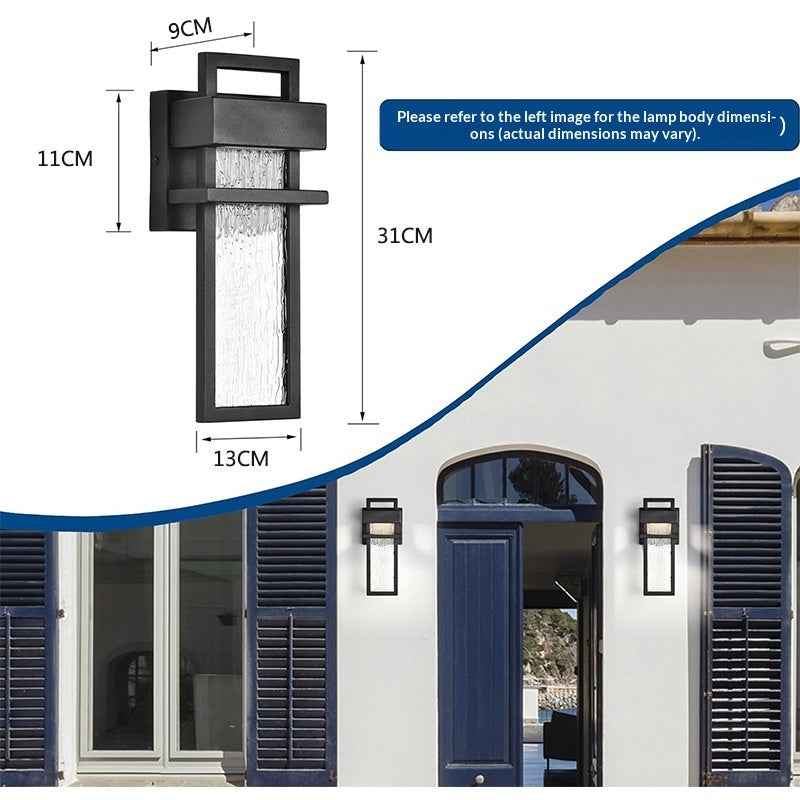 Modern Minimalist Outdoor LED Wall Light – Waterproof Aluminum Balcony & Patio Sconce with Sensor Options