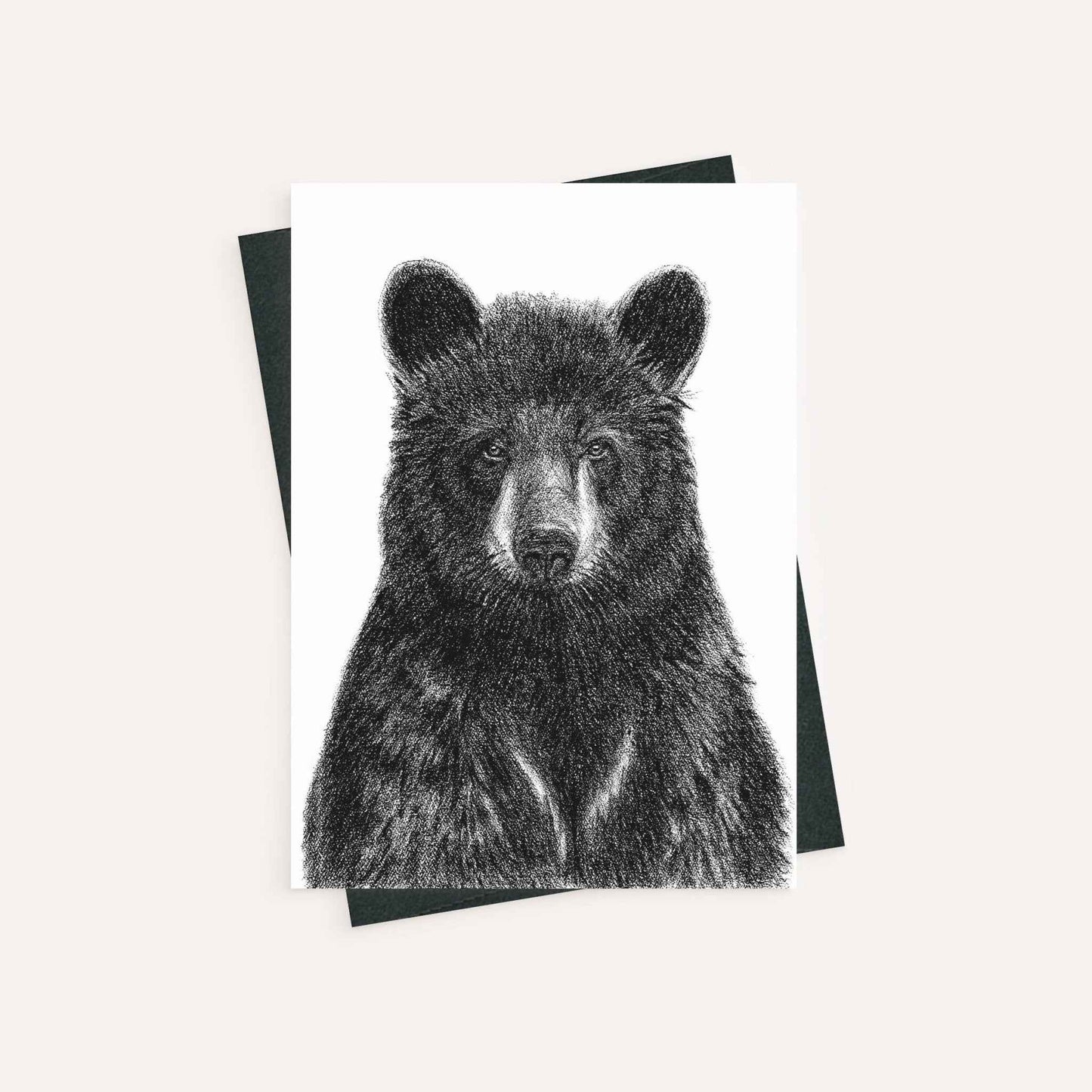 Black Bear - greeting card