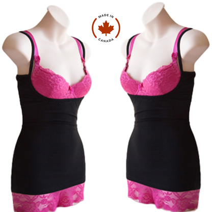 Bamboo Nursing Tank Tops - Lily White 2-pack  (made in Canada)