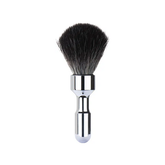 MERKUR Shaving Brush 1701 with Vegan Synthetic Hair in Bright Chrome