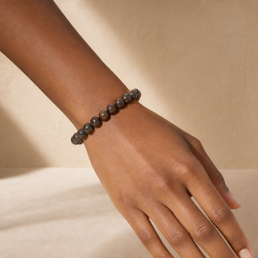 Bronzite Round Bracelet - 8mm