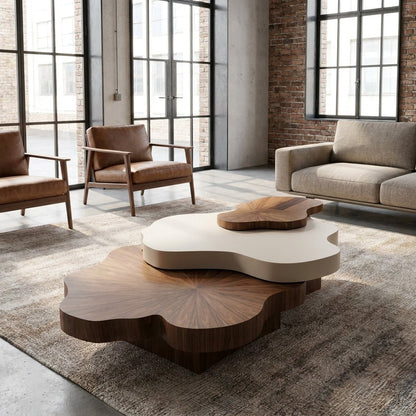 BT70 Nordic 3-Tier Modern Coffee Table Set