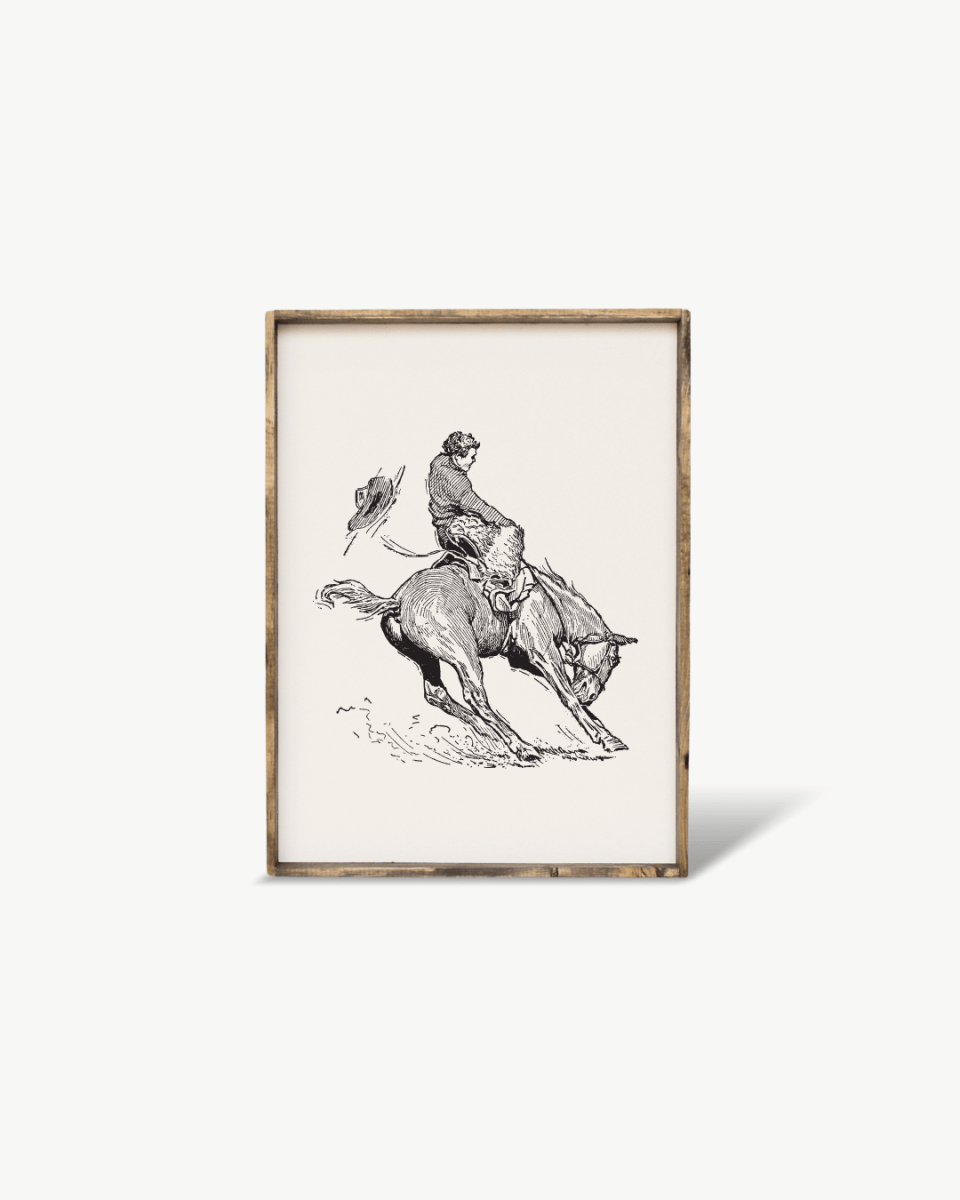 Bucking Bronco Sign - AURABAGS SHOP