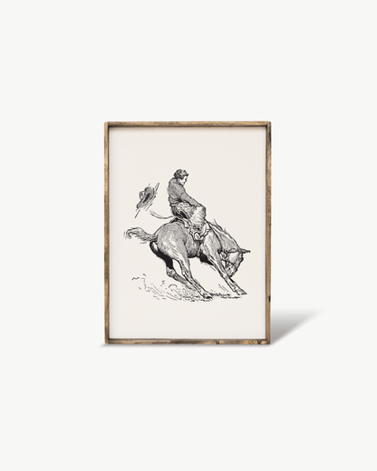 Bucking Bronco Sign - AURABAGS SHOP
