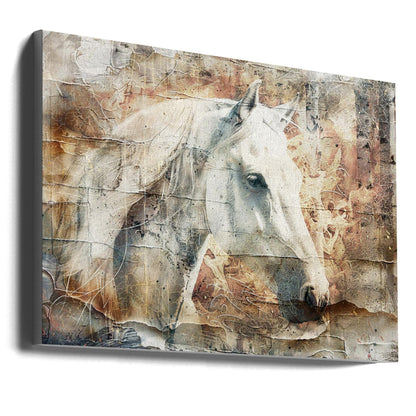 Wandbild Pferd Tier Vintage Kunst Illustration Wandkunst 06
