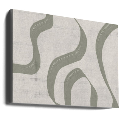 Wall art Green Waves No.2