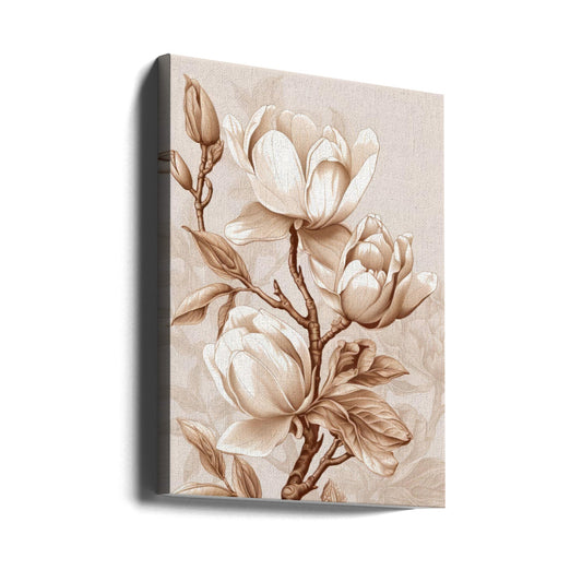 Beige Blumen 2