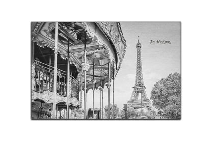 Metal Print Je t’aime - Paris