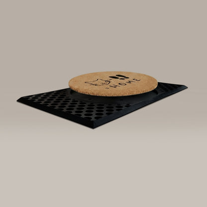 cat+feet=home round doormat set